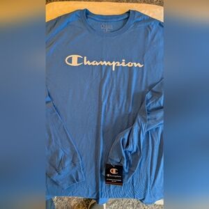 2 Champion Men's Long Sleeve Tees, Size XL
